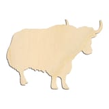 Laser-cut baltic birch silhouette of Yak