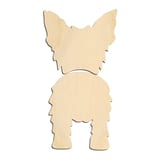 Laser-cut baltic birch silhouette of YORKSHIRE TERRIER