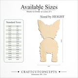 Size reference chart for YORKSHIRE TERRIER