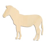 Laser-cut baltic birch silhouette of ZEBRA