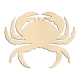 Laser-cut baltic birch silhouette of Cancer Zodiac Crab