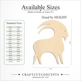 Size reference chart for ZODIAC CAPRICORN