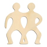 Laser-cut baltic birch silhouette of ZODIAC GEMINI