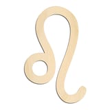 Laser-cut baltic birch silhouette of ZODIAC LEO SYMBOL