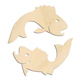 Laser-cut baltic birch silhouette of ZODIAC PISCES