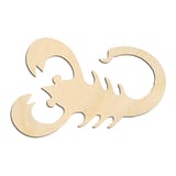 Laser-cut baltic birch silhouette of ZODIAC SCORPIO