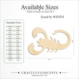 Size reference chart for ZODIAC SCORPIO