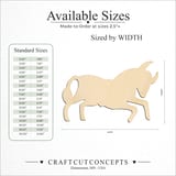 Size reference chart for ZODIAC TAURUS