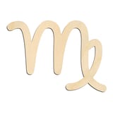 Laser-cut baltic birch silhouette of ZODIAC VIRGO SYMBOL