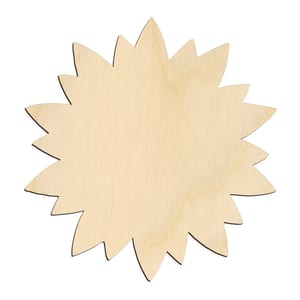 Detailed Sunflower Silhouette