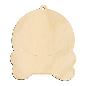 Dog Bone Round Hanging Sign
