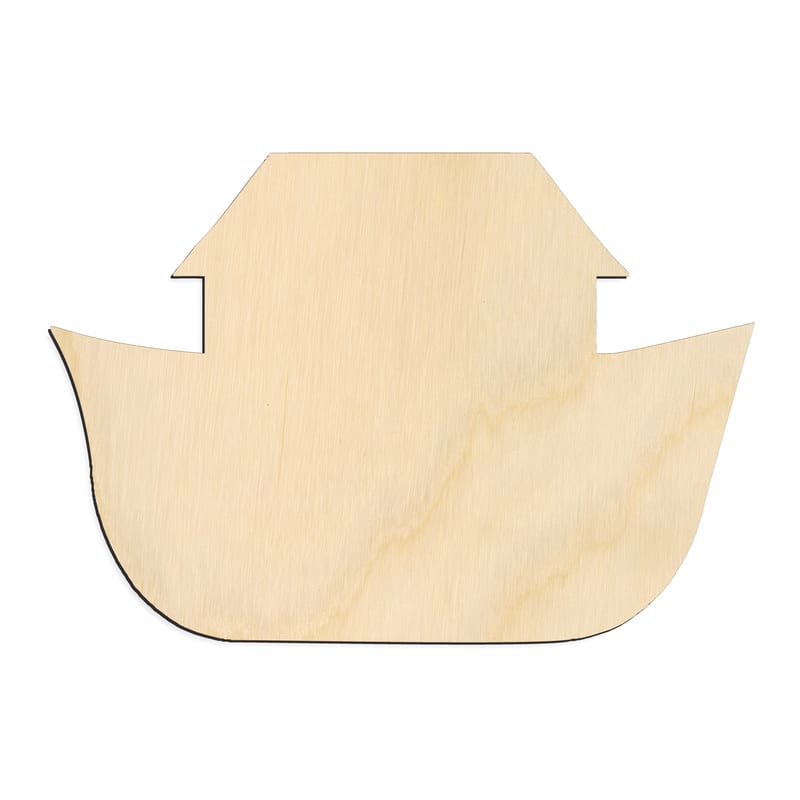 Laser-cut baltic birch silhouette of ARK