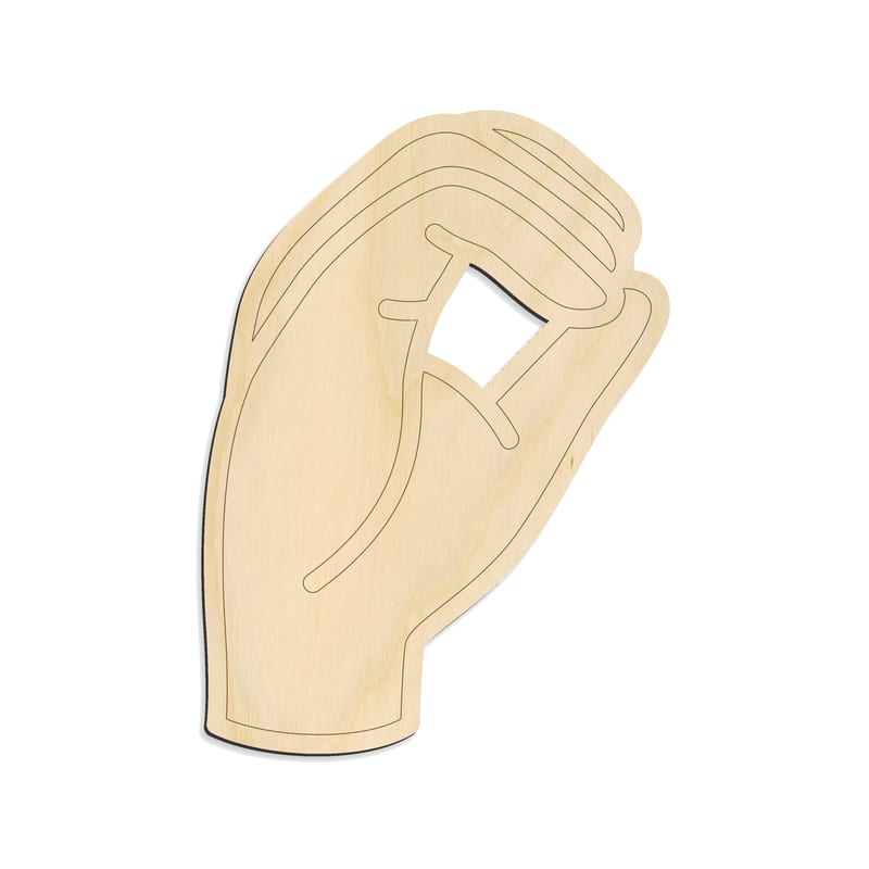 Laser-cut baltic birch silhouette