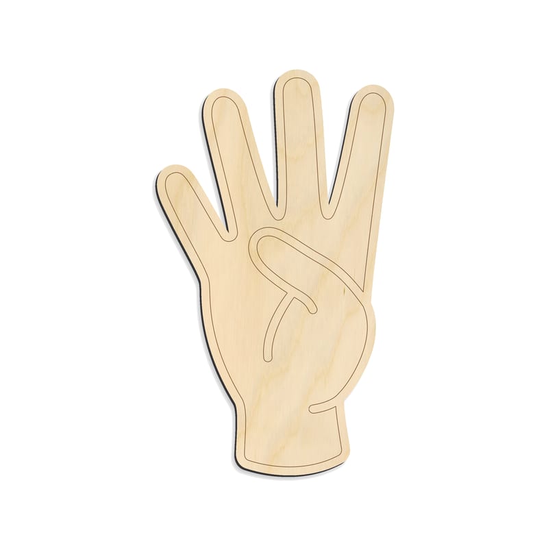 Laser-cut baltic birch silhouette