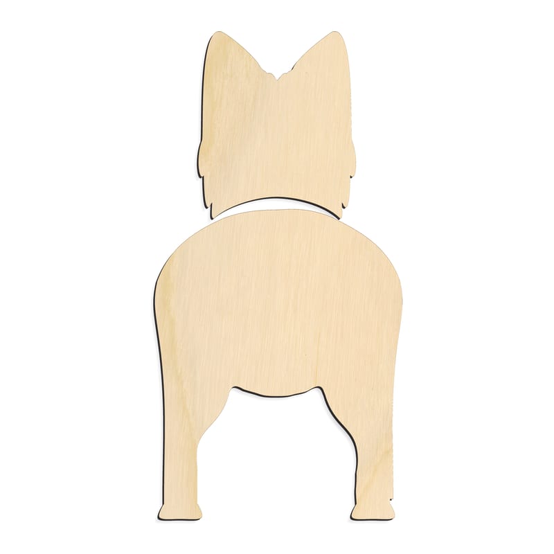Laser-cut baltic birch silhouette of AUSTRALIAN TERRIER