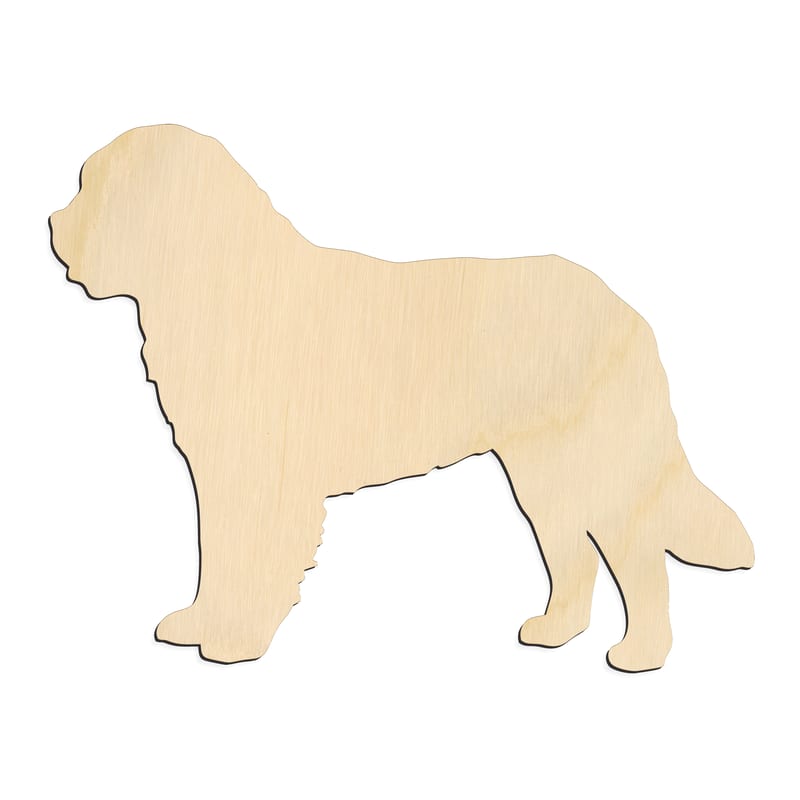 Laser-cut baltic birch silhouette of BARBET