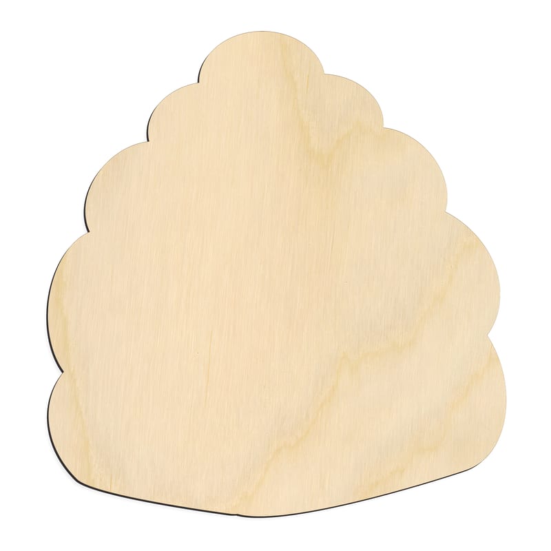 Laser-cut baltic birch silhouette of BEE HIVE SILLOUETTE
