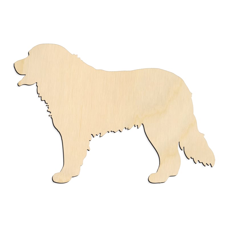 Laser-cut baltic birch silhouette of BERNESE MOUNTAIN DOG SILHOUETTE