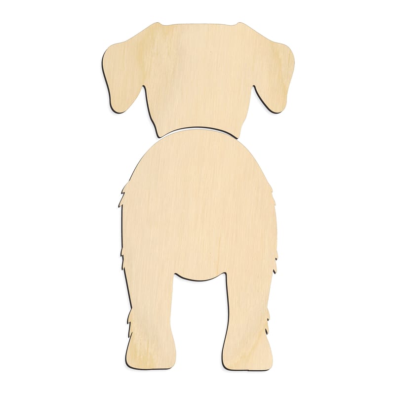 Laser-cut baltic birch silhouette of BORADOR