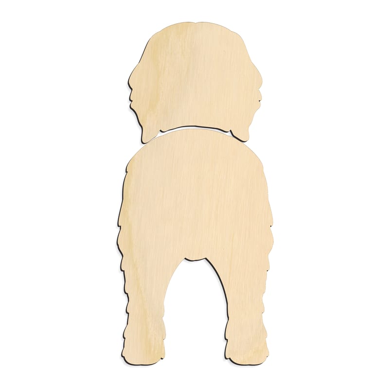 Laser-cut baltic birch silhouette of BRIARD