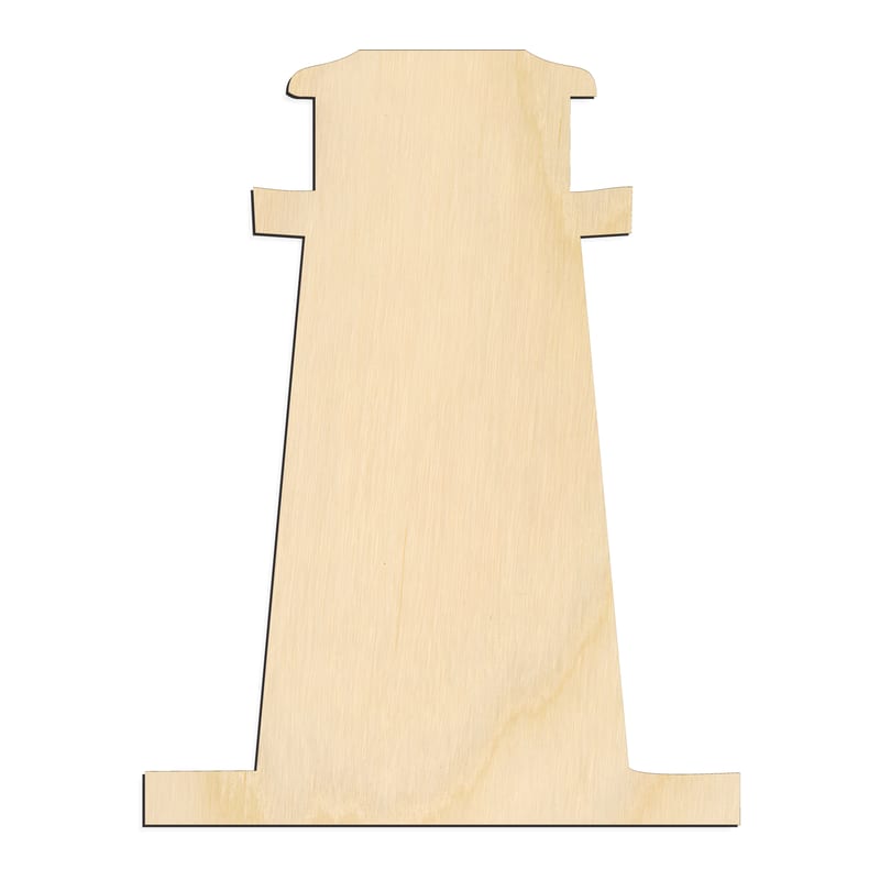 Laser-cut baltic birch silhouette of Broad Lighthouse