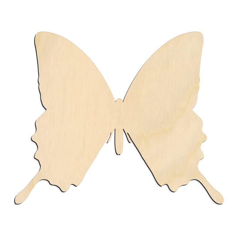 Laser-cut baltic birch silhouette of BROAD WING BUTTERFLY