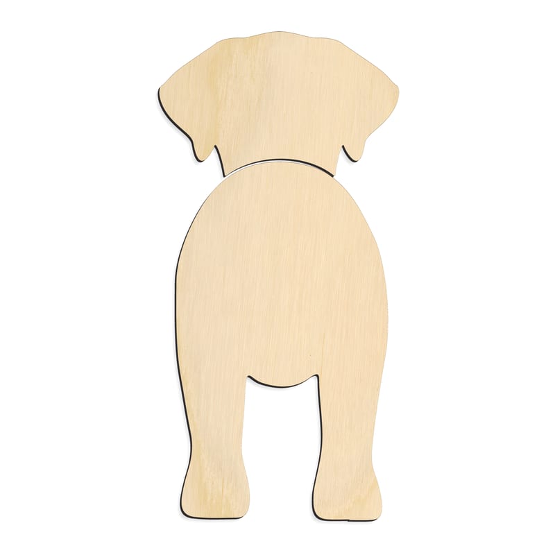 Laser-cut baltic birch silhouette of BROHOLMER
