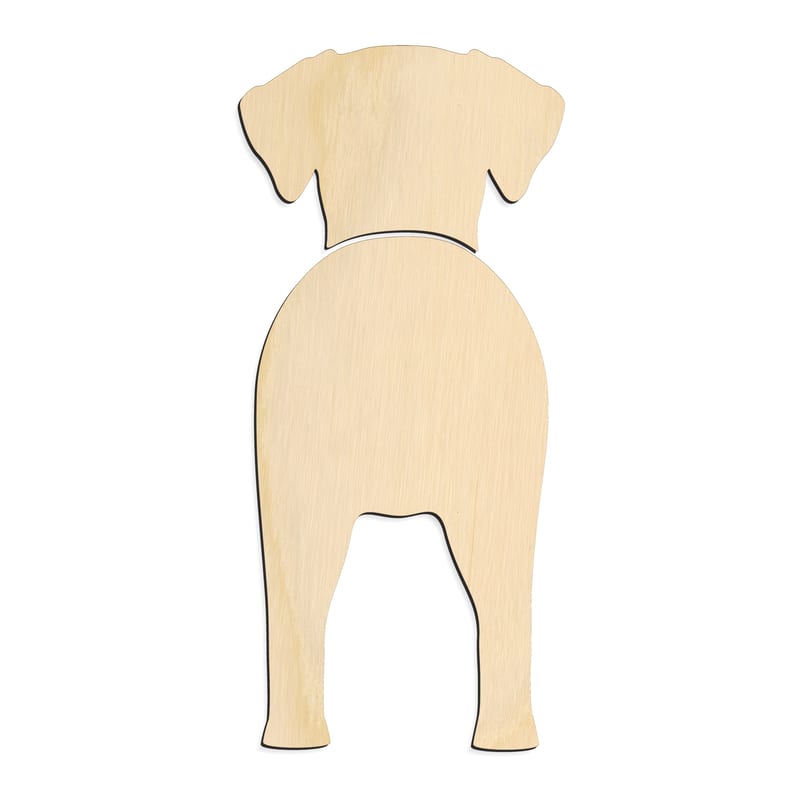 Laser-cut baltic birch silhouette of CATAHOULA LEOPARD DOG