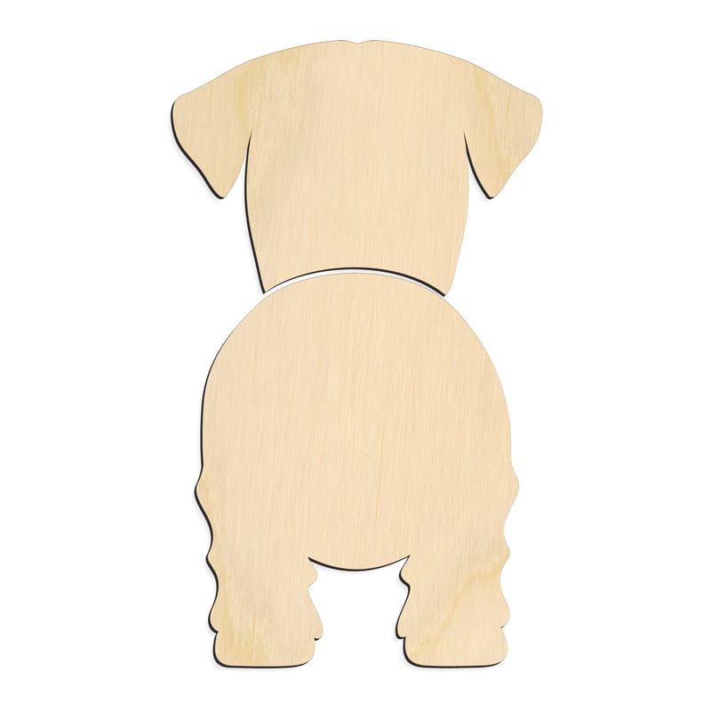 Laser-cut baltic birch silhouette of CELSKY TERRIER