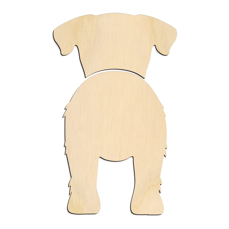 Laser-cut baltic birch silhouette of CHINOOK