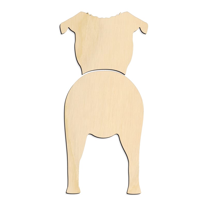 Laser-cut baltic birch silhouette of CHUG