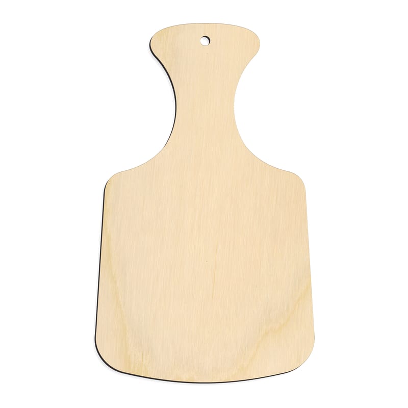 Laser-cut baltic birch silhouette of CUTTING BOARD BOTTLE SHAPE