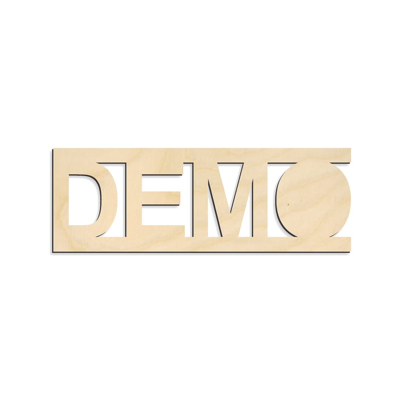 Laser-cut baltic birch silhouette