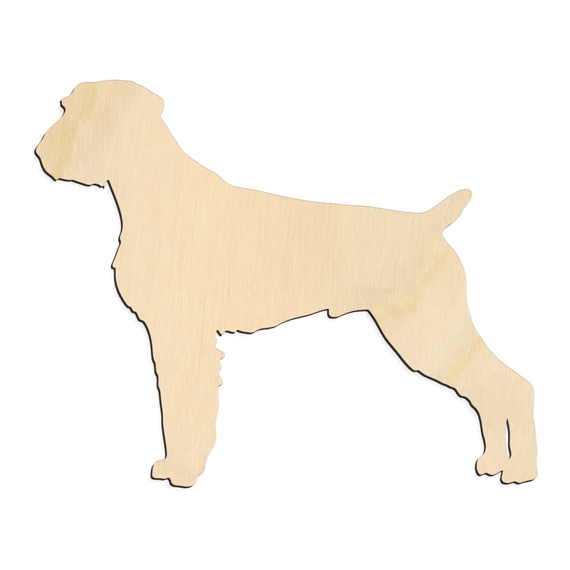 Laser-cut baltic birch silhouette of DEUTSCH DRAHTHAAR GERMAN SHORTHAIR
