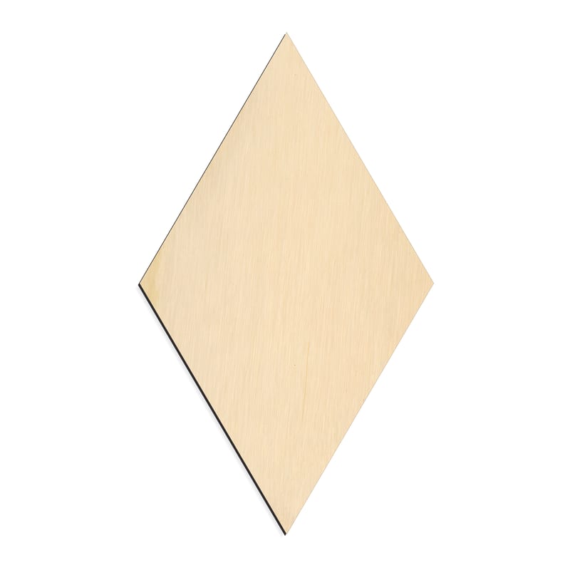 Laser-cut baltic birch silhouette of Diamond
