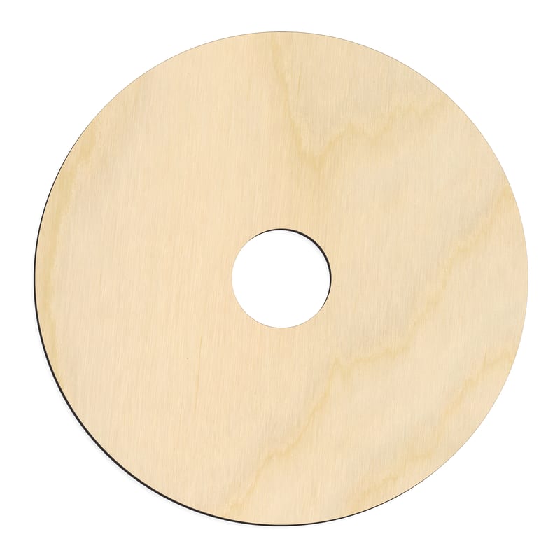 Laser-cut baltic birch silhouette of DONUT CIRCLE