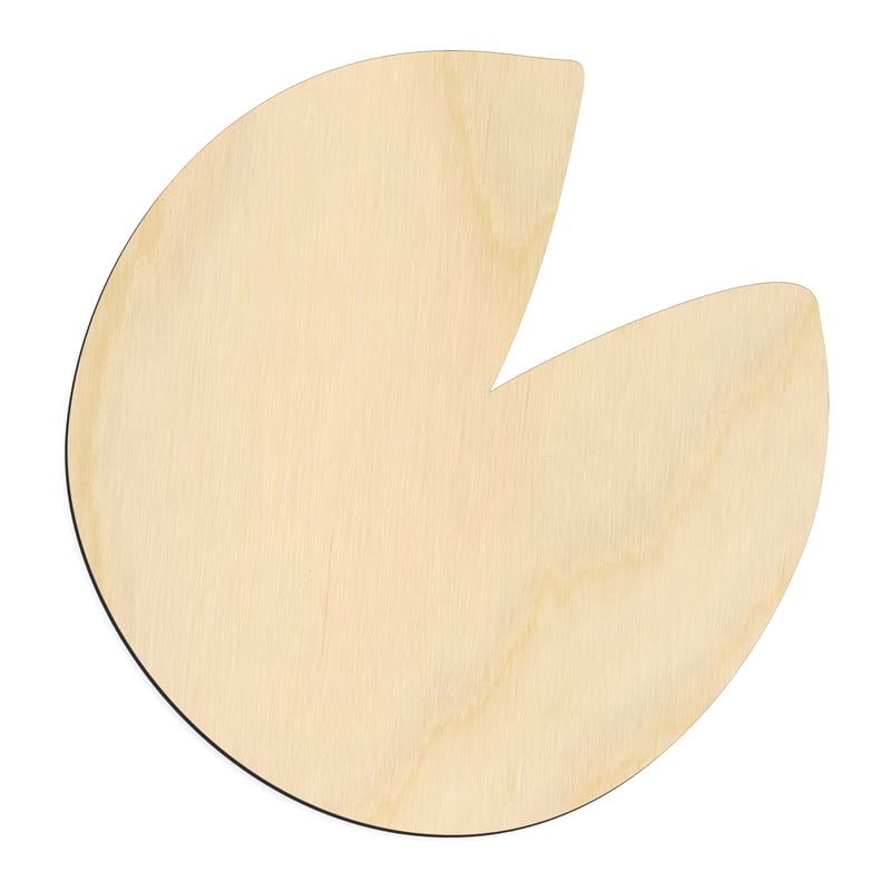 Laser-cut baltic birch silhouette of Lily Pad