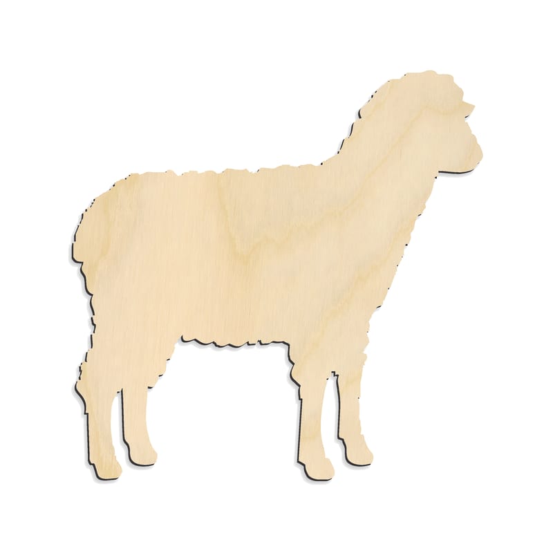 Laser-cut baltic birch silhouette