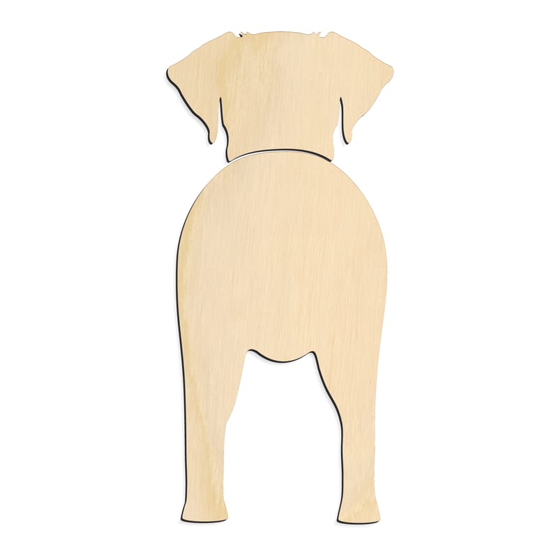 Laser-cut baltic birch silhouette of GERMAN WIREHAIRED POINTER