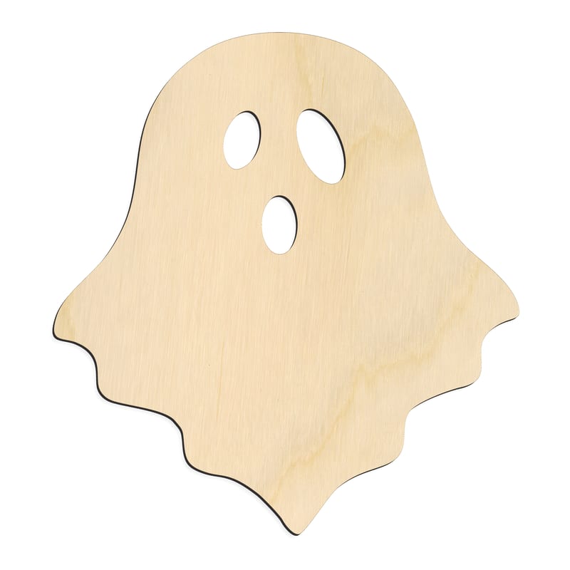 Laser-cut baltic birch silhouette of GHOST CLASSIC O MOUTH