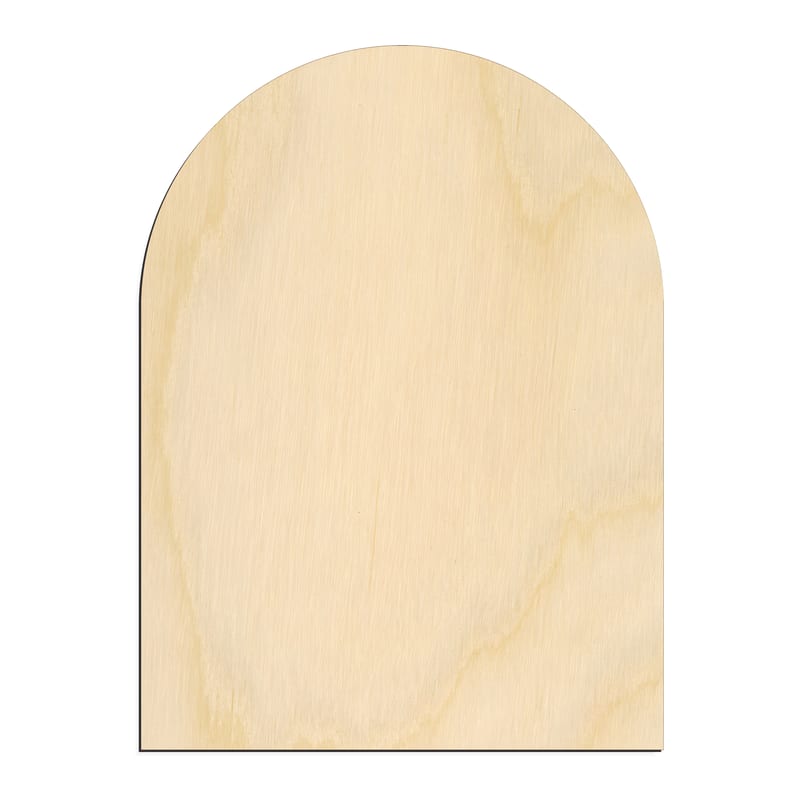 Laser-cut baltic birch silhouette of GRAVE STONE