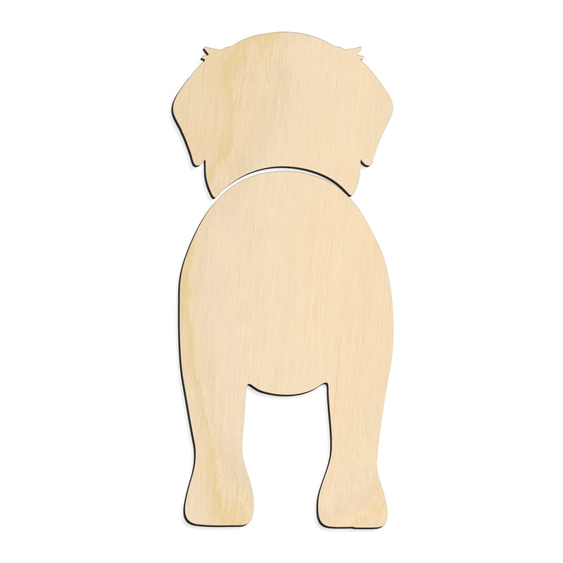 Laser-cut baltic birch silhouette of GREATER SWISS MOUNTAIN DOG
