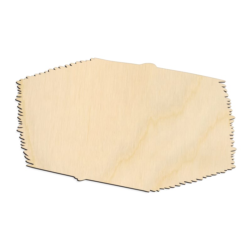 Laser-cut baltic birch silhouette of HAY BALE SILHOUETTE