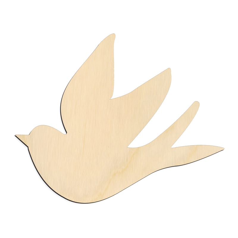 Laser-cut baltic birch silhouette of HOLY SPIRIT DOVE BURST