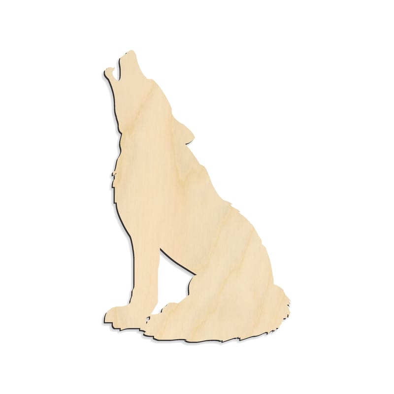 Laser-cut baltic birch silhouette