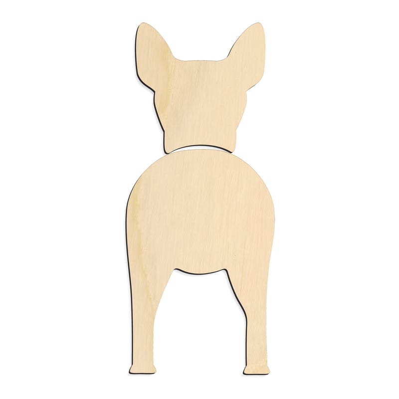 Laser-cut baltic birch silhouette of IBIZAN HOUNDS