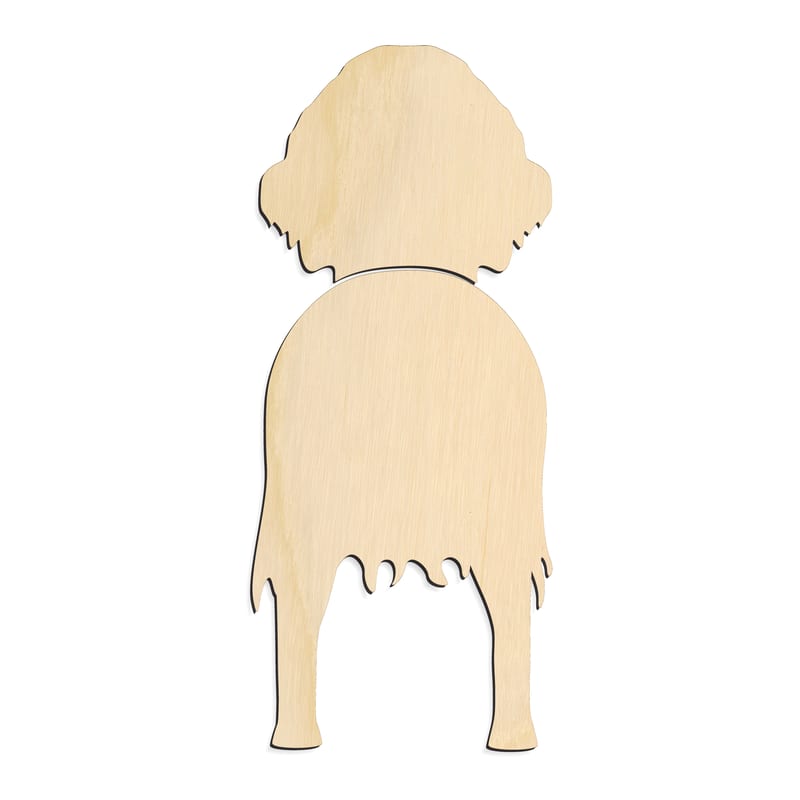 Laser-cut baltic birch silhouette of Irish Setter Dog