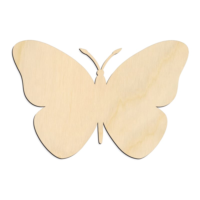 Laser-cut baltic birch silhouette of MONARCH BUTTERFLY