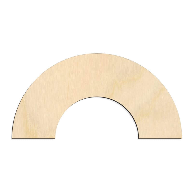 Laser-cut baltic birch silhouette of RAINBOW