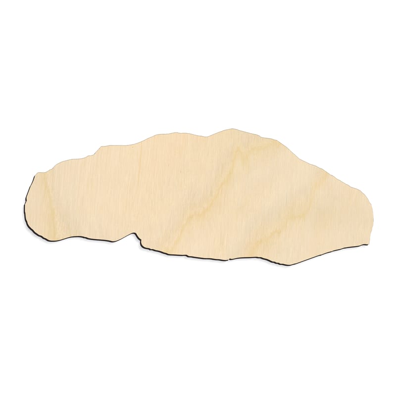 Laser-cut baltic birch silhouette of Low Profile Rock